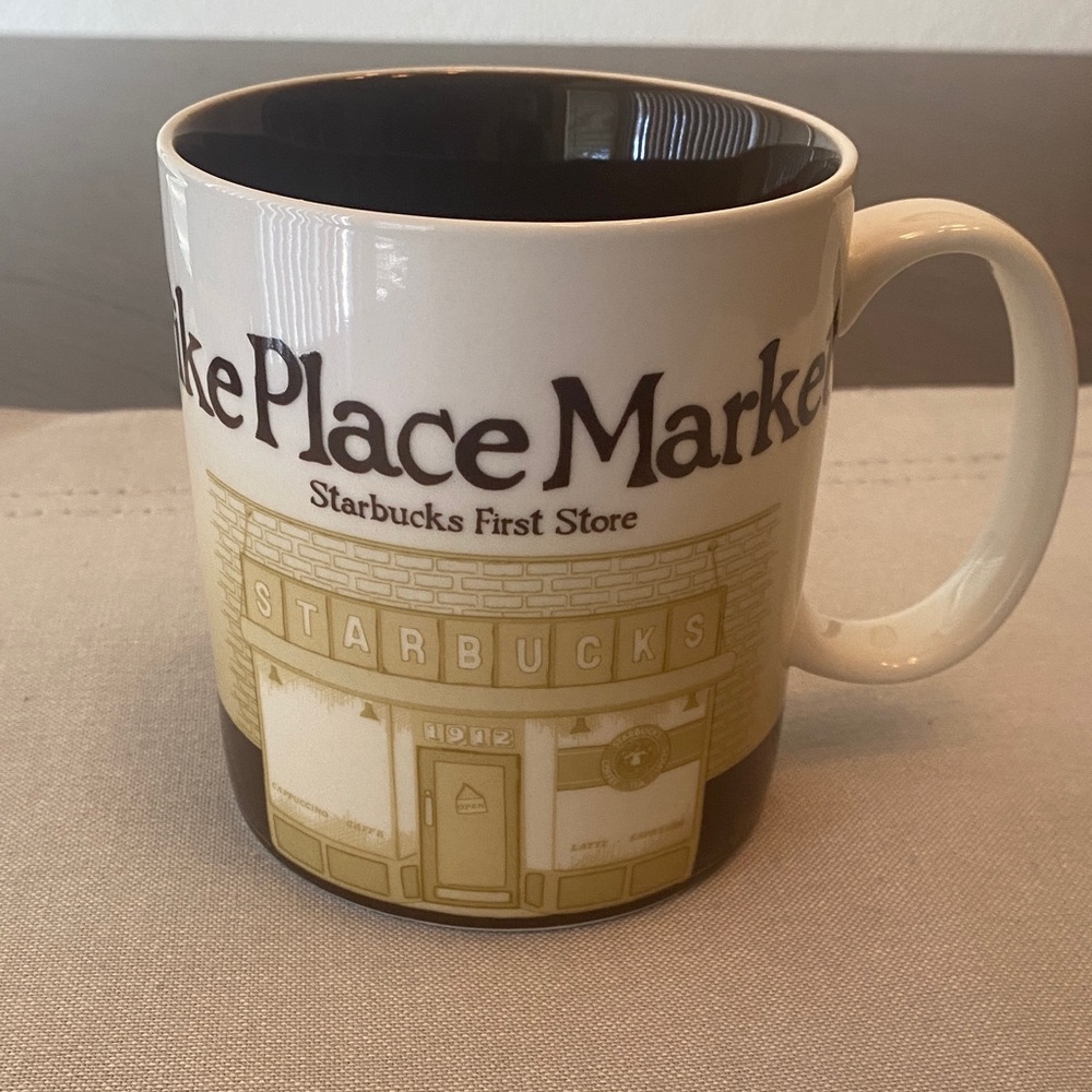 Starbucks Pike Place Market Mug - Cream and Tan